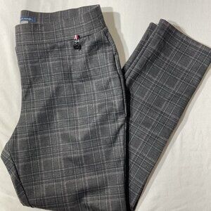 Tommy Hilfiger Womens Gray Plaid Dress Pants Size 12